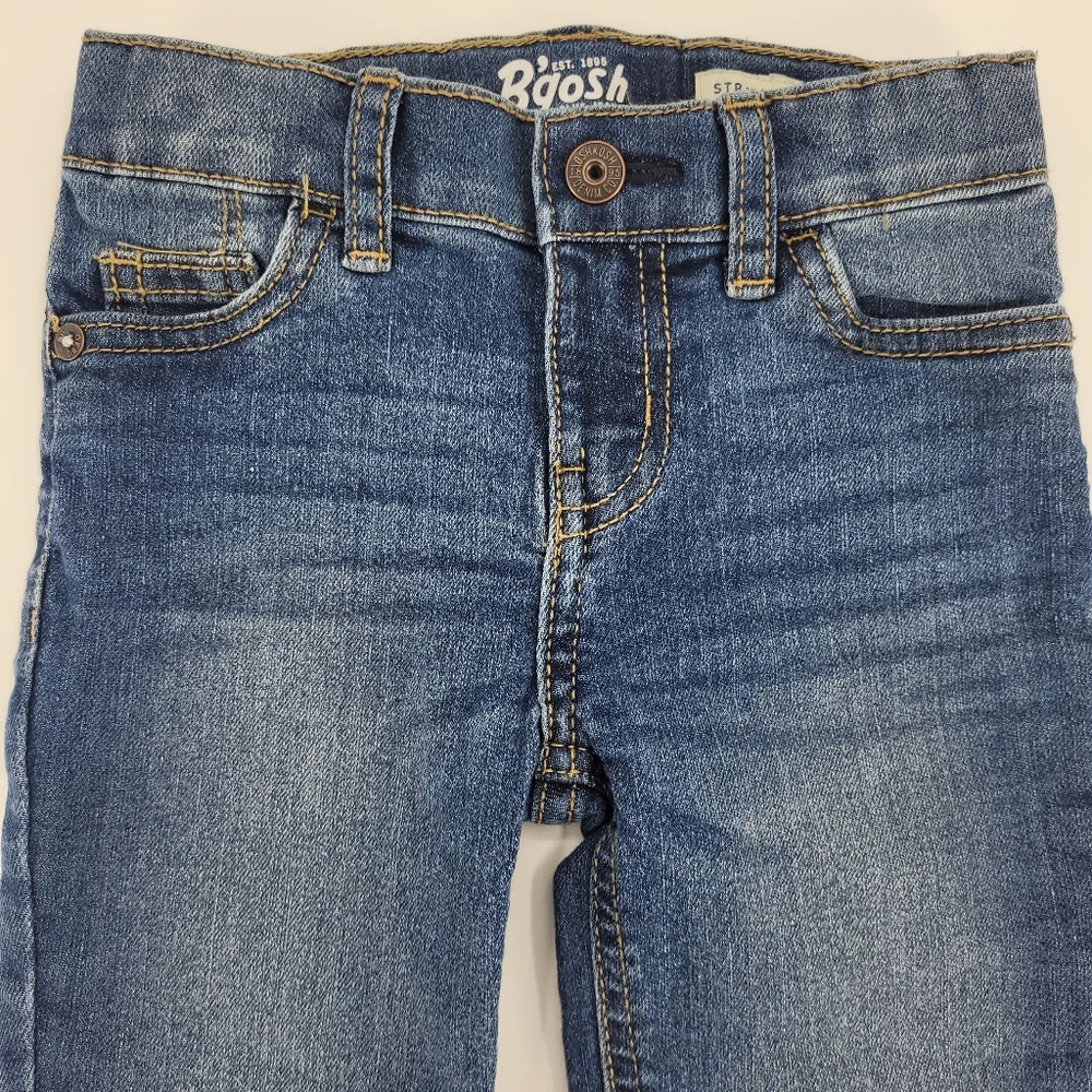 Oshkosh B'gosh Jeans Infant Size 9mo Straight Leg Stretch Denim Adjustable Waist